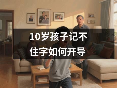 10岁孩子记不住字如何开导